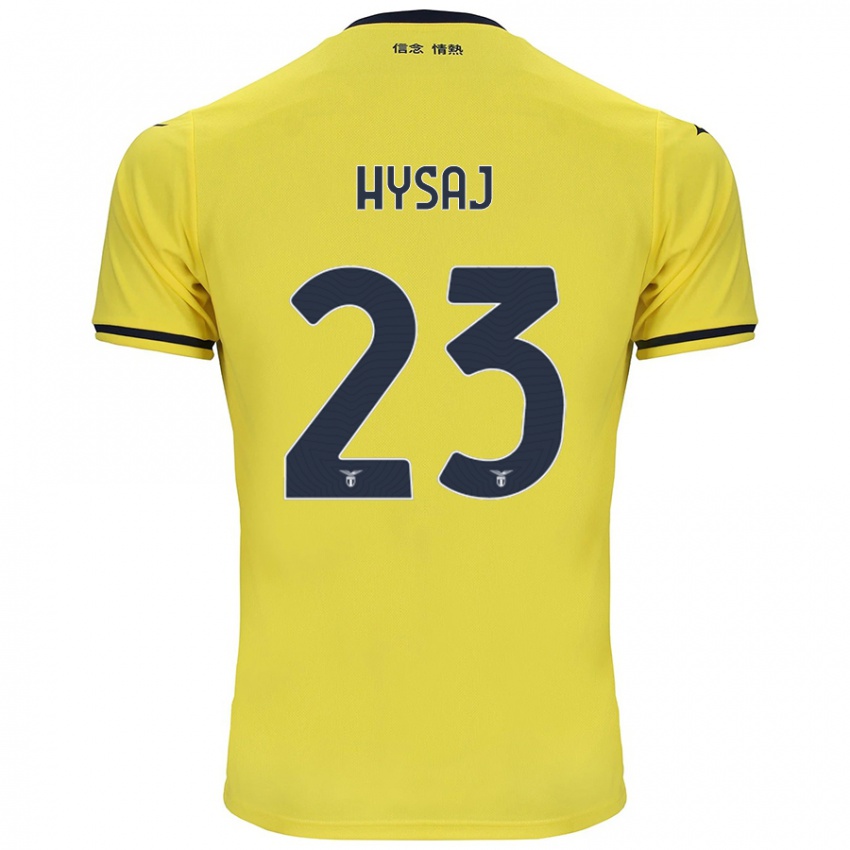 Enfant Maillot Elseid Hysaj #23 Jaune Tenues Extérieur 2024/25 T-Shirt Suisse