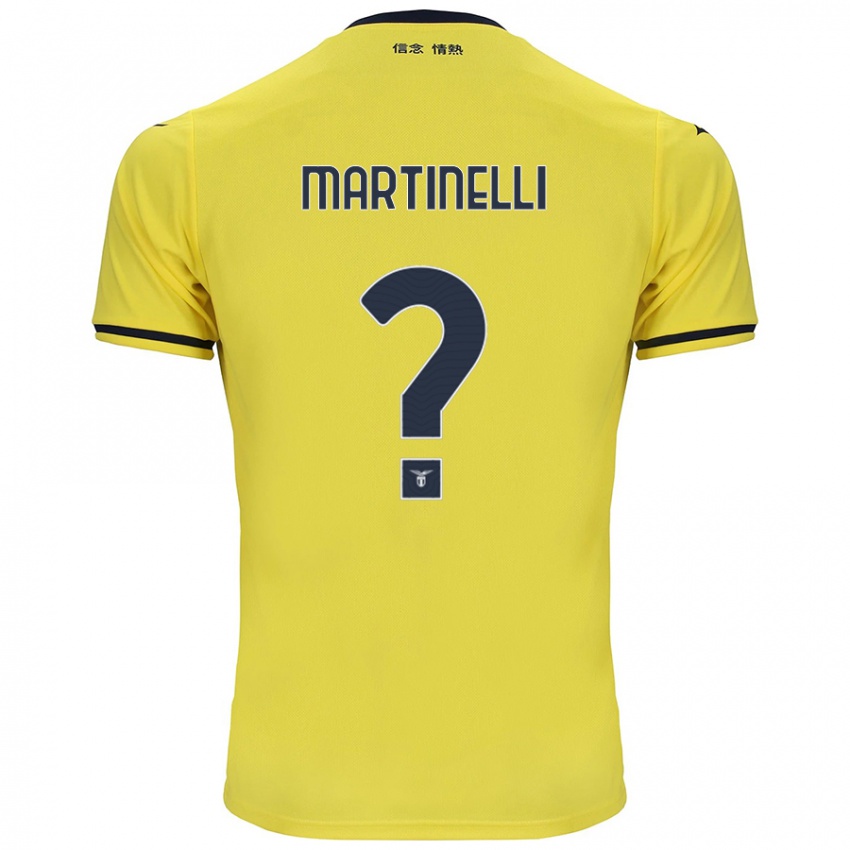 Enfant Maillot Leonardo Martinelli #0 Jaune Tenues Extérieur 2024/25 T-Shirt Suisse