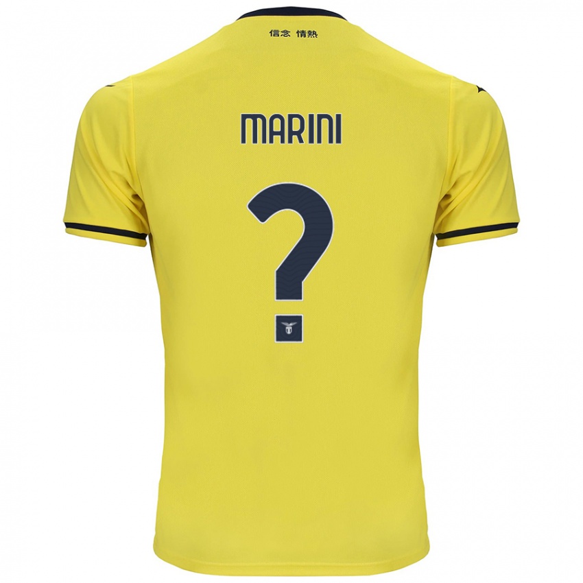 Enfant Maillot Matteo Marini #0 Jaune Tenues Extérieur 2024/25 T-Shirt Suisse