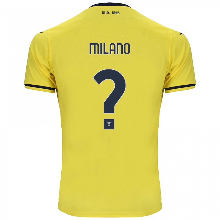 Enfant Maillot Alessandro Milano #0 Jaune Tenues Extérieur 2024/25 T-Shirt Suisse