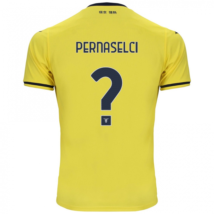 Kinder Leonardo Pernaselci #0 Gelb Auswärtstrikot Trikot 2024/25 T-Shirt Schweiz