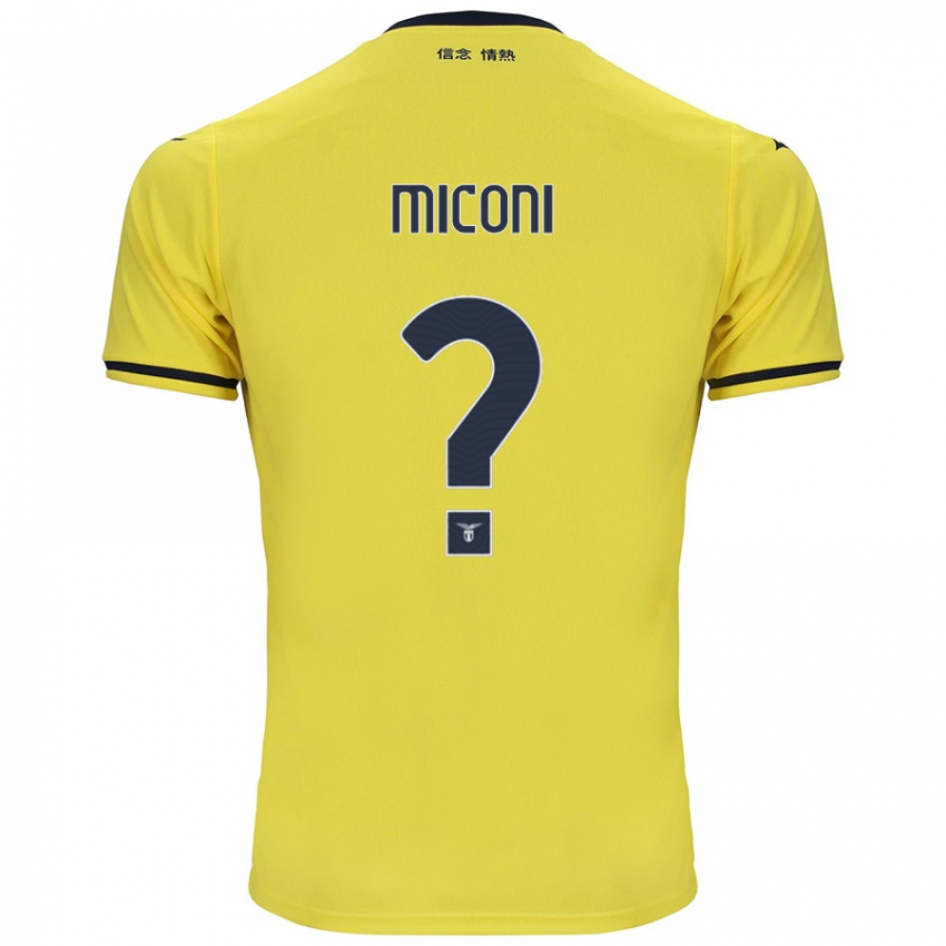 Kinder Lorenzo Miconi #0 Gelb Auswärtstrikot Trikot 2024/25 T-Shirt Schweiz