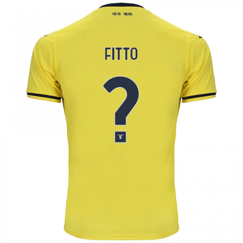 Enfant Maillot Gabriele Fitto #0 Jaune Tenues Extérieur 2024/25 T-Shirt Suisse