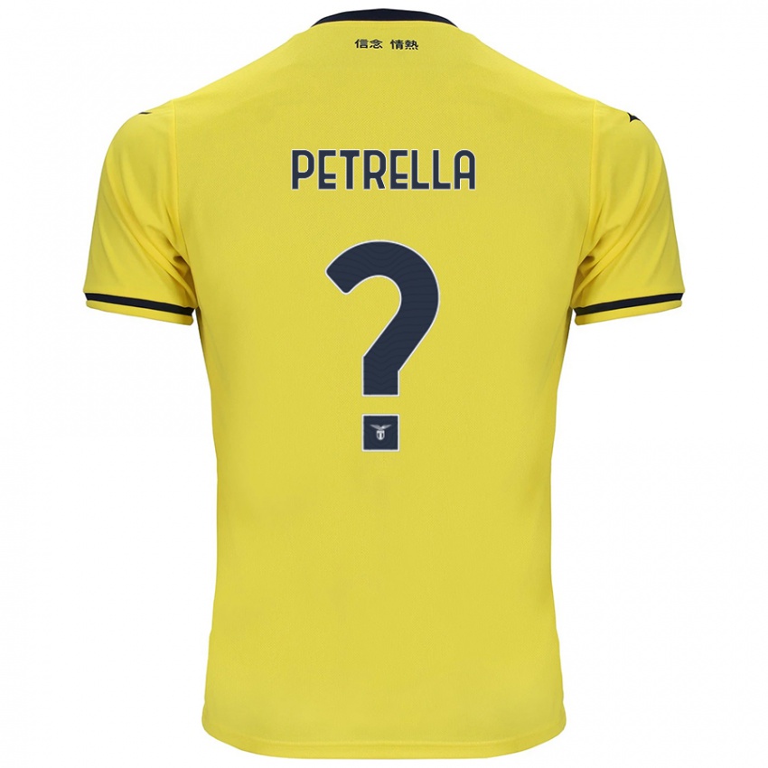 Kinder Anthony Petrella #0 Gelb Auswärtstrikot Trikot 2024/25 T-Shirt Schweiz