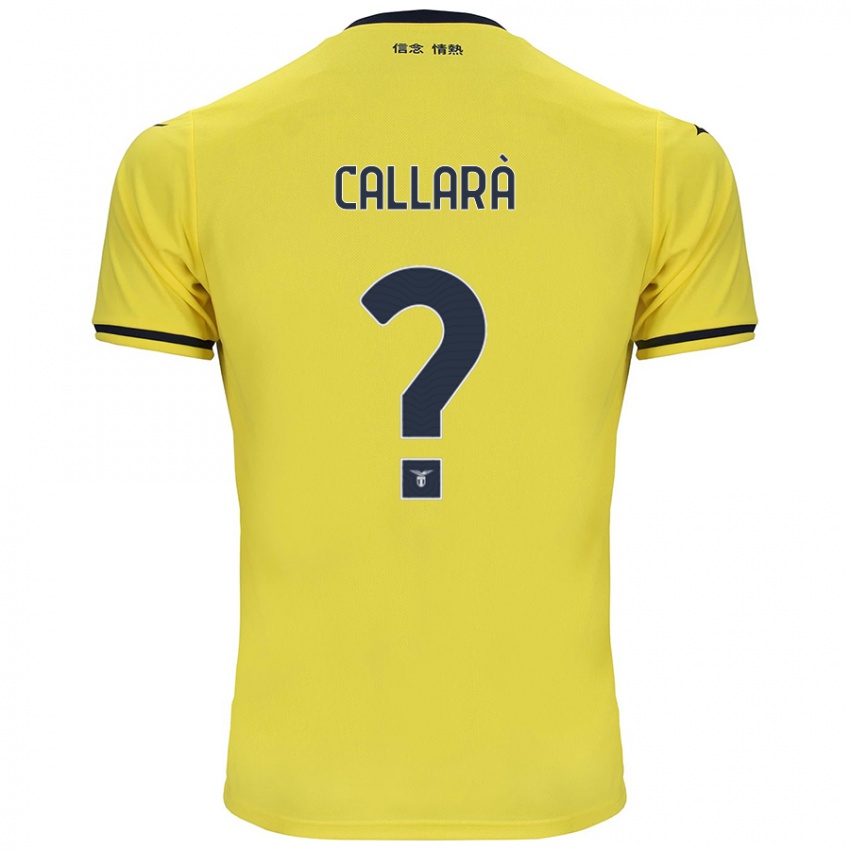 Kinder Nicholas Callarà #0 Gelb Auswärtstrikot Trikot 2024/25 T-Shirt Schweiz