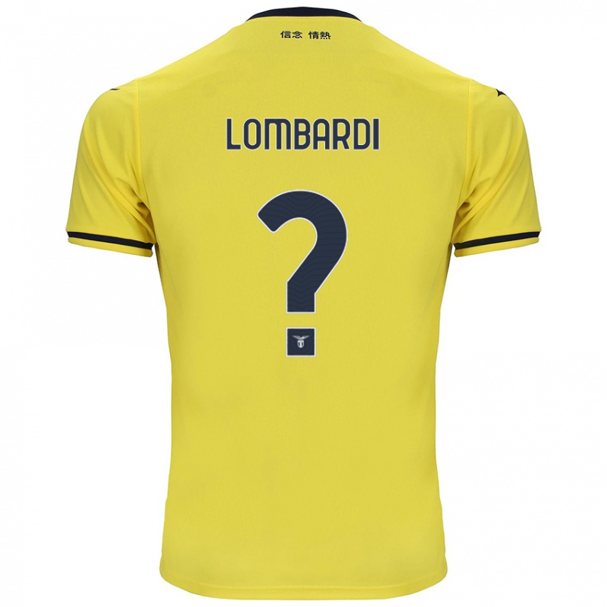 Kinder Pierlorenzo Lombardi #0 Gelb Auswärtstrikot Trikot 2024/25 T-Shirt Schweiz