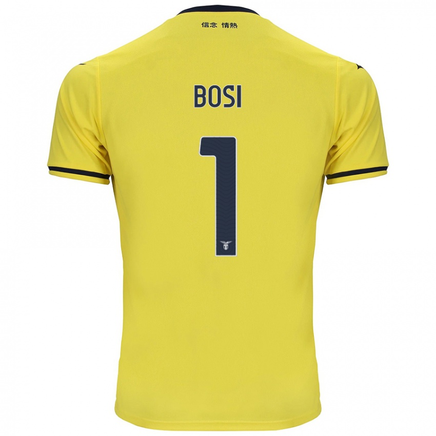 Enfant Maillot Gioele Bosi #1 Jaune Tenues Extérieur 2024/25 T-Shirt Suisse