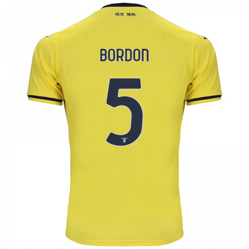 Enfant Maillot Filipe Bordon #5 Jaune Tenues Extérieur 2024/25 T-Shirt Suisse