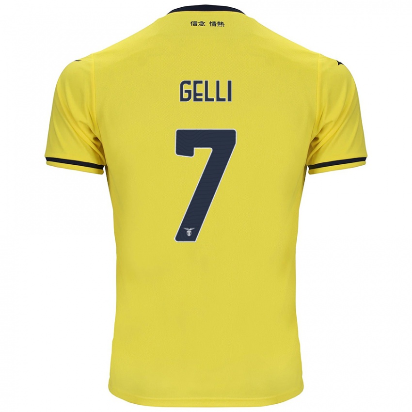 Enfant Maillot Valerio Gelli #7 Jaune Tenues Extérieur 2024/25 T-Shirt Suisse