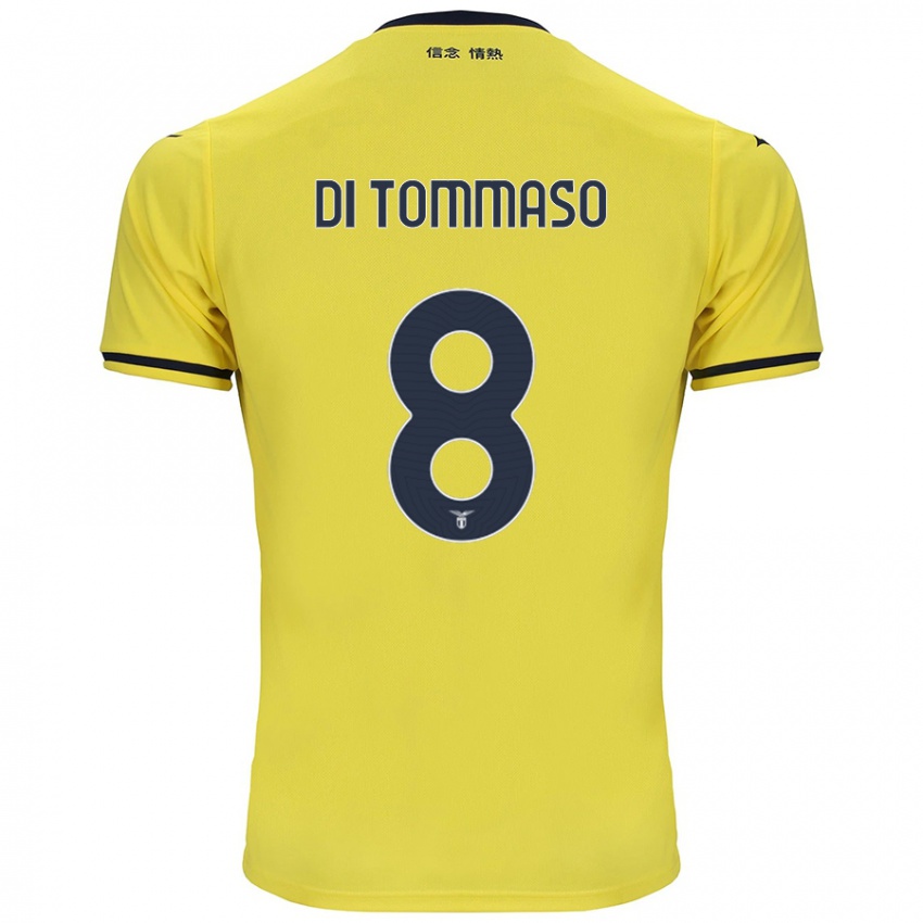 Kinder Leonardo Di Tommaso #8 Gelb Auswärtstrikot Trikot 2024/25 T-Shirt Schweiz