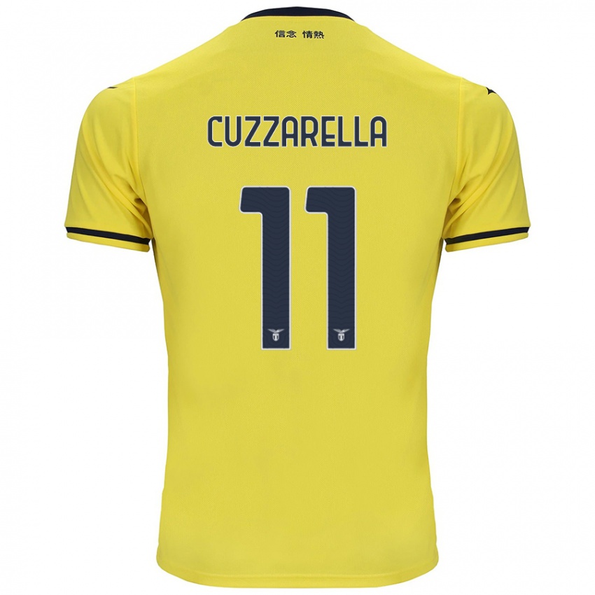 Kinder Cristian Cuzzarella #11 Gelb Auswärtstrikot Trikot 2024/25 T-Shirt Schweiz