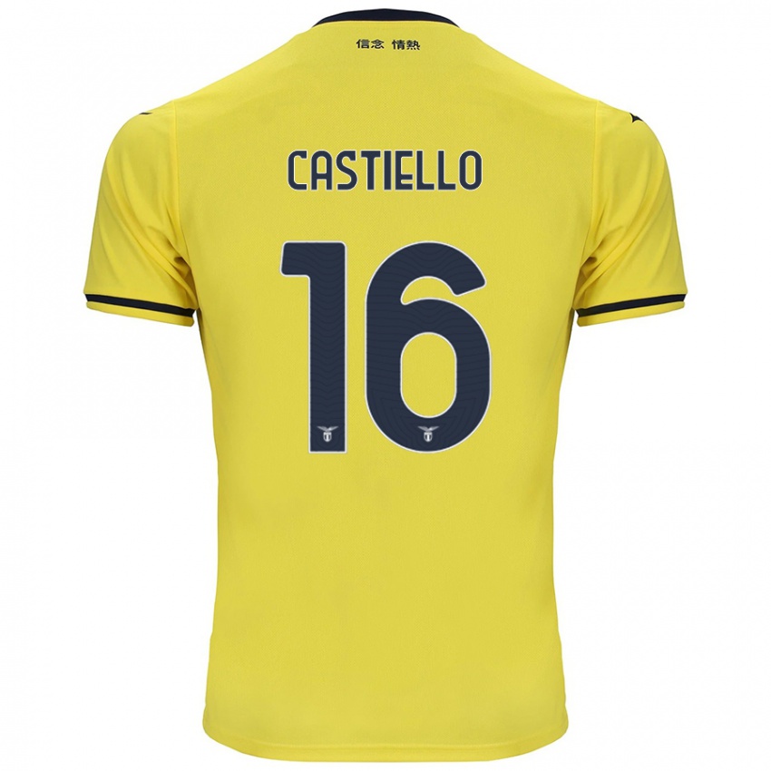 Kinder Antonietta Castiello #16 Gelb Auswärtstrikot Trikot 2024/25 T-Shirt Schweiz