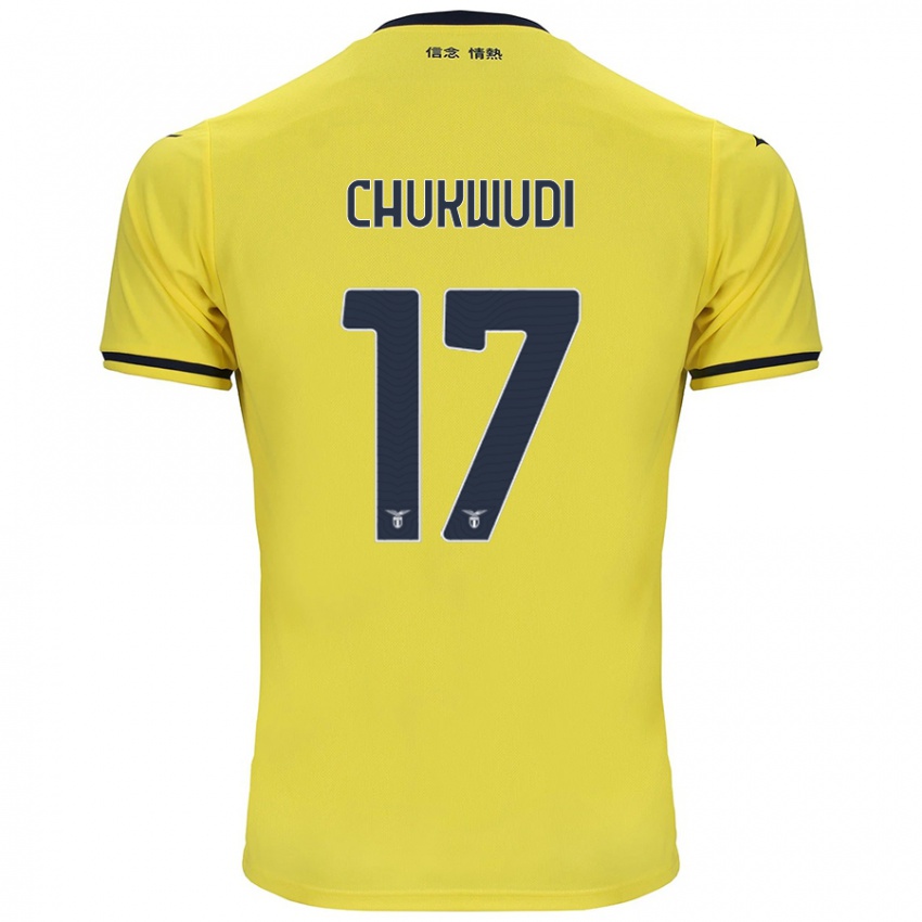 Kinder Ogonna Franca Chukwudi #17 Gelb Auswärtstrikot Trikot 2024/25 T-Shirt Schweiz