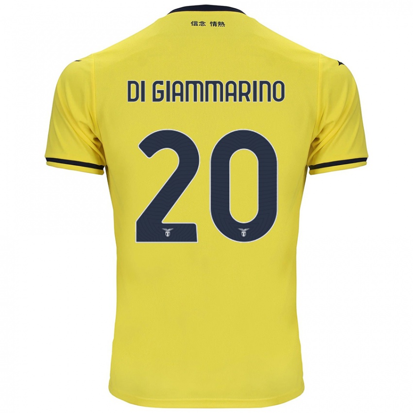 Kinder Virginia Di Giammarino #20 Gelb Auswärtstrikot Trikot 2024/25 T-Shirt Schweiz