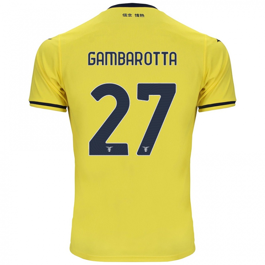 Kinder Margot Gambarotta #27 Gelb Auswärtstrikot Trikot 2024/25 T-Shirt Schweiz