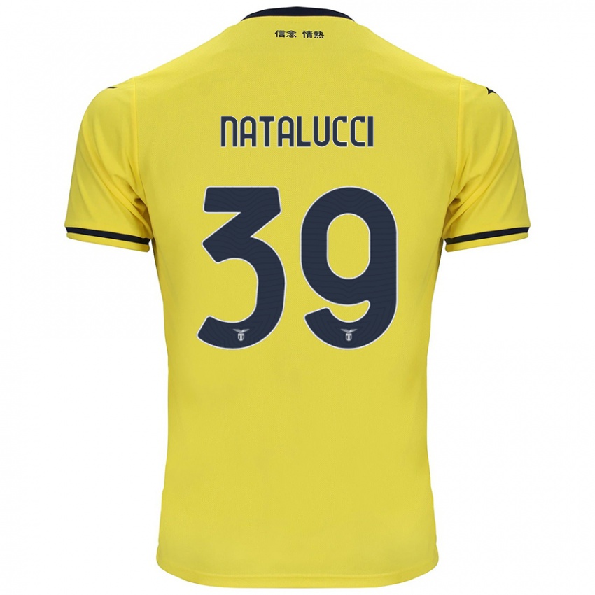 Kinder Serena Natalucci #39 Gelb Auswärtstrikot Trikot 2024/25 T-Shirt Schweiz