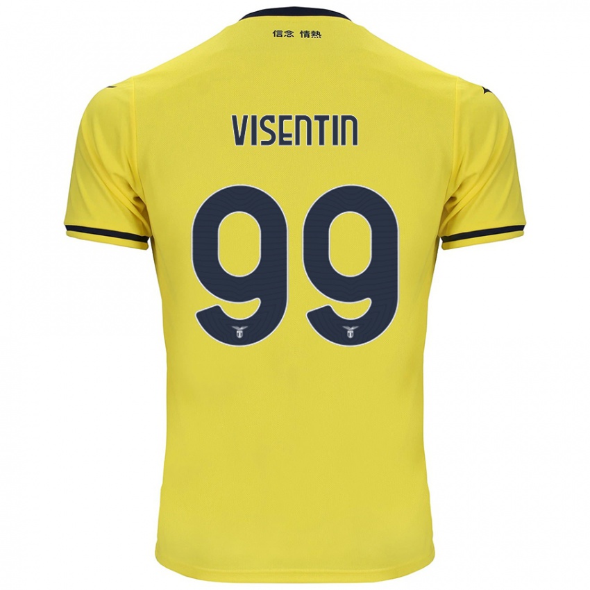 Kinder Noemi Visentin #99 Gelb Auswärtstrikot Trikot 2024/25 T-Shirt Schweiz