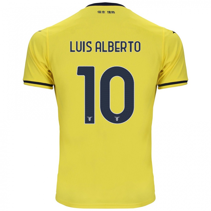 Enfant Maillot Luis Alberto #10 Jaune Tenues Extérieur 2024/25 T-Shirt Suisse