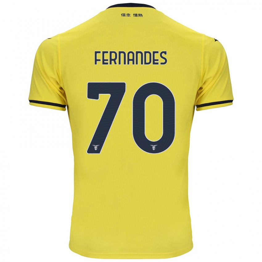 Enfant Maillot Saná Fernandes #70 Jaune Tenues Extérieur 2024/25 T-Shirt Suisse