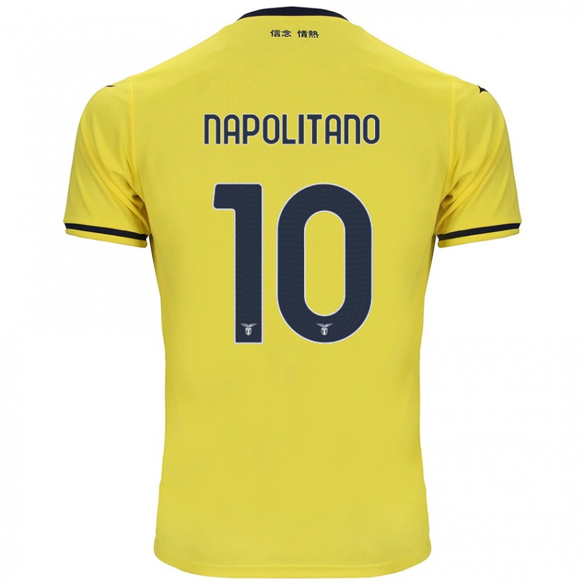 Kinder Luca Napolitano #10 Gelb Auswärtstrikot Trikot 2024/25 T-Shirt Schweiz