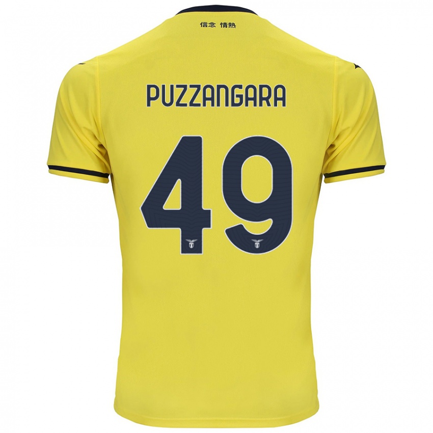 Kinder Angelo Antonio Puzzangara #49 Gelb Auswärtstrikot Trikot 2024/25 T-Shirt Schweiz