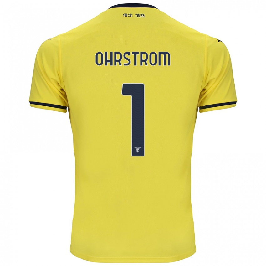 Enfant Maillot Stephanie Ohrstrom #1 Jaune Tenues Extérieur 2024/25 T-Shirt Suisse