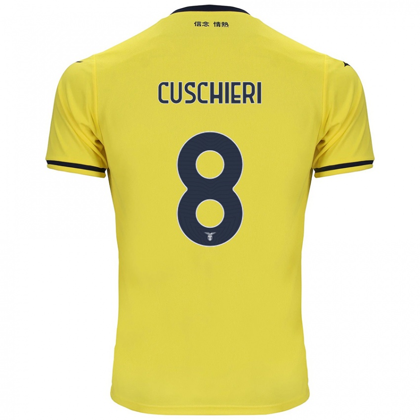 Kinder Rachel Cuschieri #8 Gelb Auswärtstrikot Trikot 2024/25 T-Shirt Schweiz