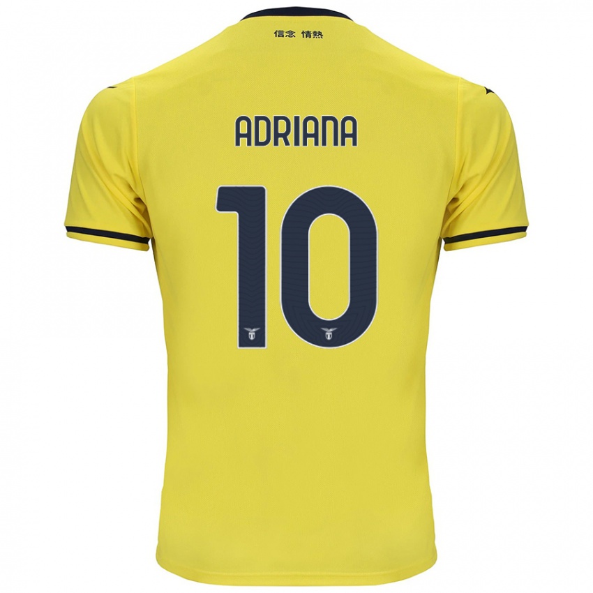 Enfant Maillot Adriana Martín Santamaría #10 Jaune Tenues Extérieur 2024/25 T-Shirt Suisse