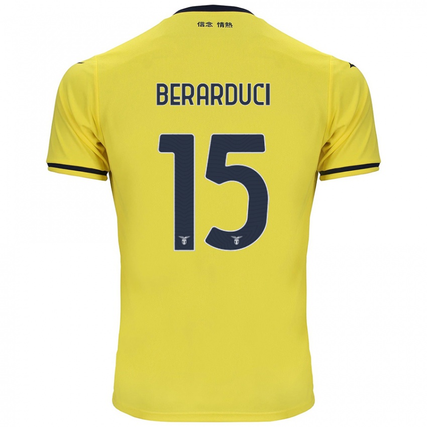 Kinder Martina Berarduci #15 Gelb Auswärtstrikot Trikot 2024/25 T-Shirt Schweiz