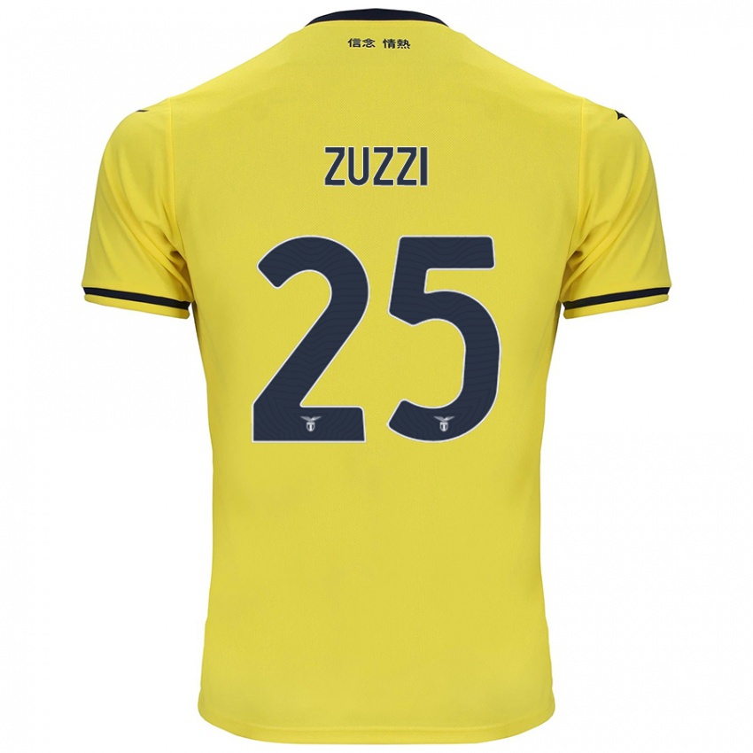 Kinder Giorgia Zuzzi #25 Gelb Auswärtstrikot Trikot 2024/25 T-Shirt Schweiz