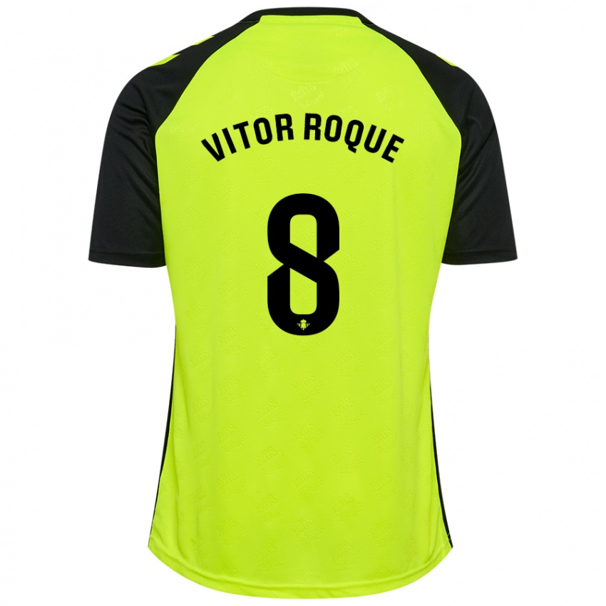 Homme Maillot Vitor Roque #8 Noir Rouge Tenues Extérieur 2024/25 T-Shirt Suisse