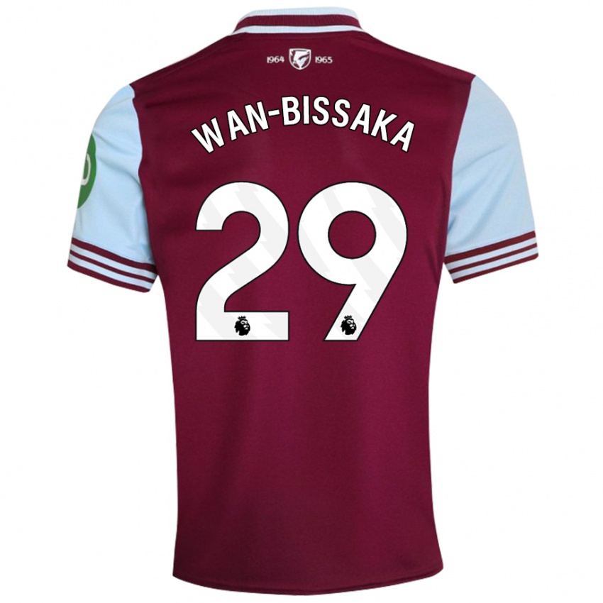 Homme Maillot Aaron Wan-Bissaka #29 Rouge Foncé Tenues Domicile 2024/25 T-Shirt Suisse