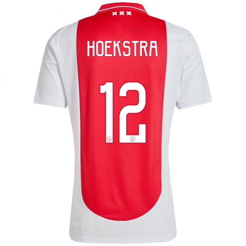 Herren Isabelle Hoekstra #12 Rot Weiß Heimtrikot Trikot 2024/25 T-Shirt Schweiz