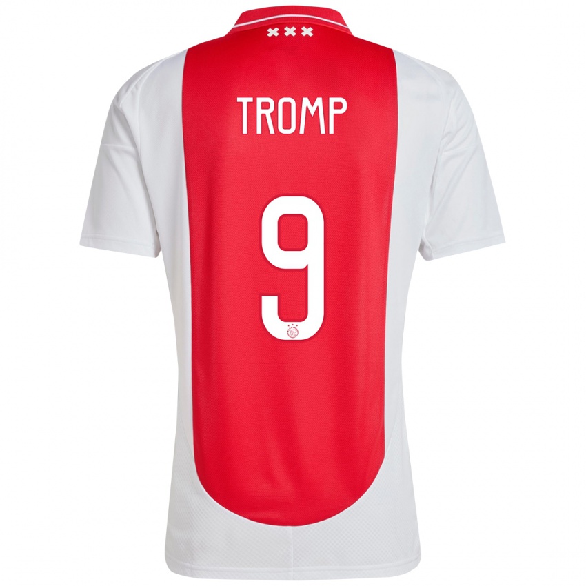 Herren Nikita Tromp #9 Rot Weiß Heimtrikot Trikot 2024/25 T-Shirt Schweiz