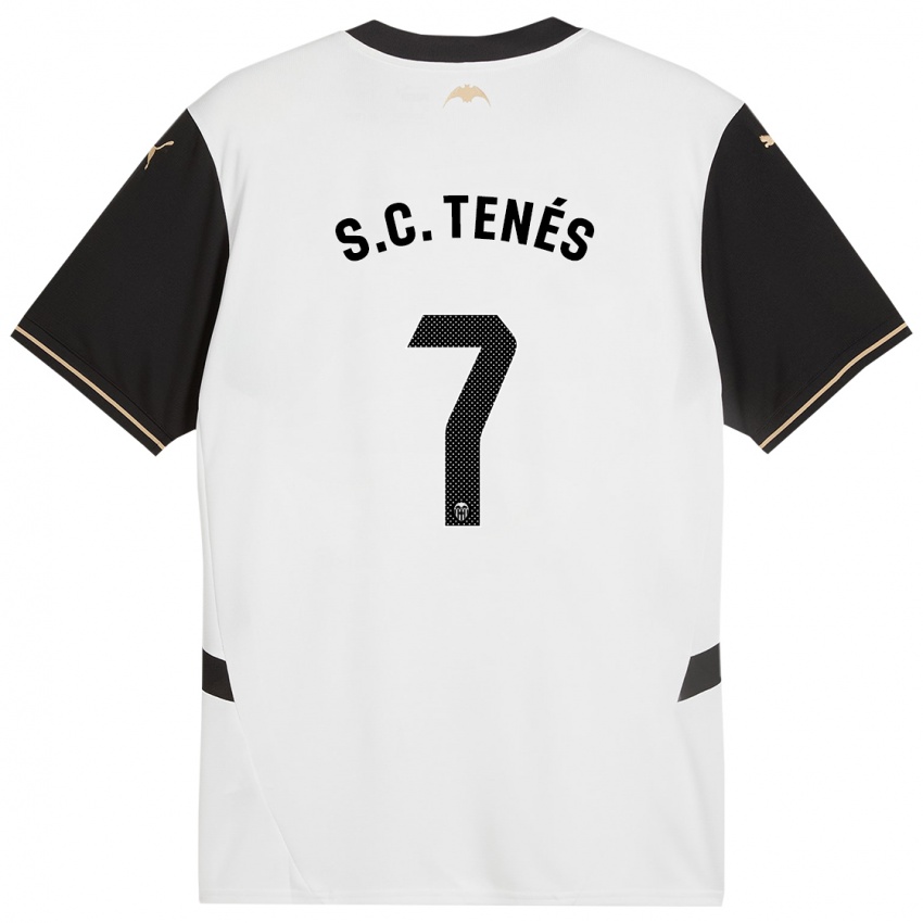 Homme Maillot Sergi Canós #7 Blanc Noir Tenues Domicile 2024/25 T-Shirt Suisse