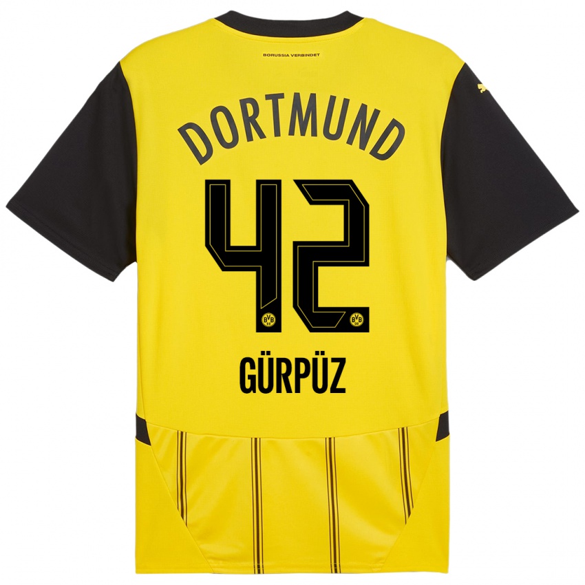 Homme Maillot Goktan Gurpuz #42 Jaune Noir Tenues Domicile 2024/25 T-Shirt Suisse