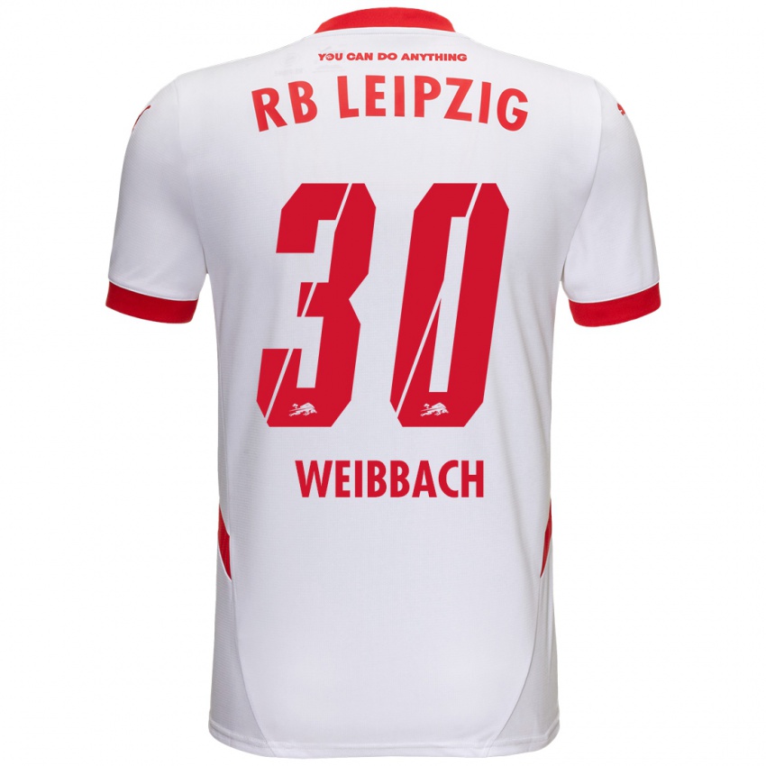 Herren Noah Weißbach #30 Weiß Rot Heimtrikot Trikot 2024/25 T-Shirt Schweiz