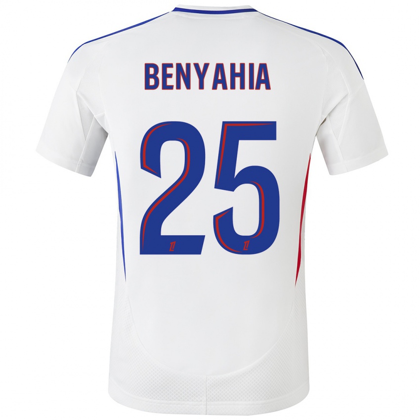 Herren Ines Benyahia #25 Weiß Blau Heimtrikot Trikot 2024/25 T-Shirt Schweiz