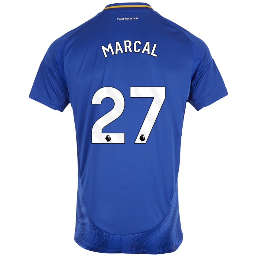 Homme Maillot Wanya Marcal Madivadua #27 Bleu Blanc Tenues Domicile 2024/25 T-Shirt Suisse