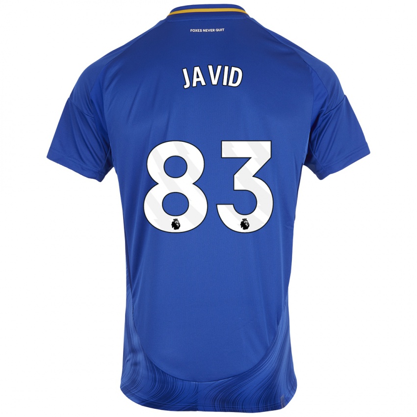 Homme Maillot Abdullah Javid #83 Bleu Blanc Tenues Domicile 2024/25 T-Shirt Suisse