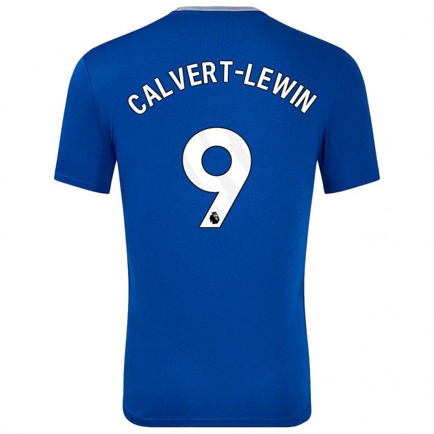 Homme Maillot Dominic Calvert-Lewin #9 Bleu Avec Tenues Domicile 2024/25 T-Shirt Suisse