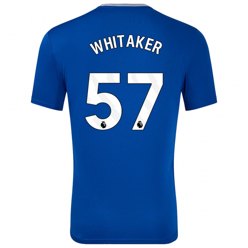 Homme Maillot Charlie Whitaker #57 Bleu Avec Tenues Domicile 2024/25 T-Shirt Suisse