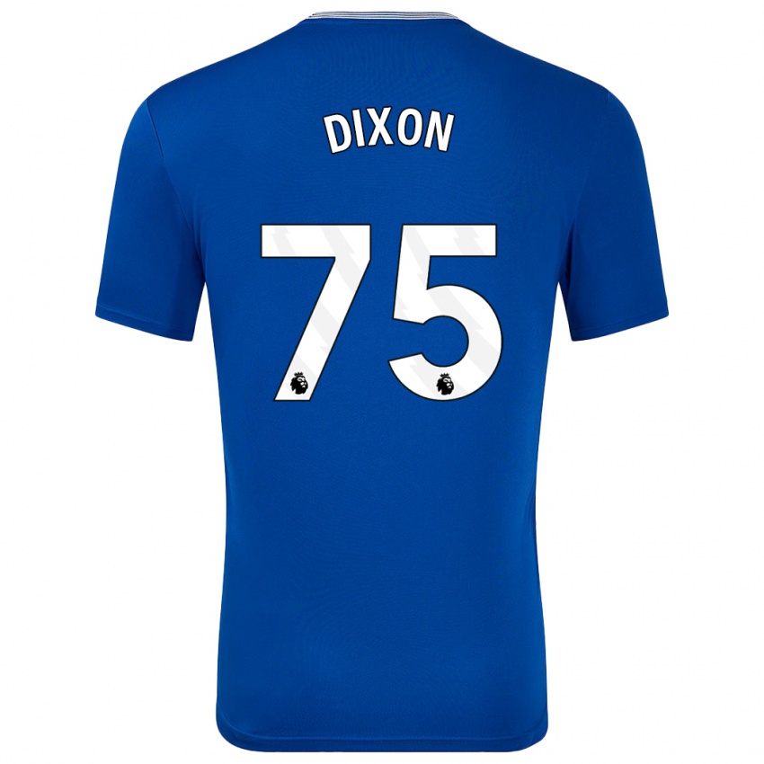 Homme Maillot Roman Dixon #75 Bleu Avec Tenues Domicile 2024/25 T-Shirt Suisse