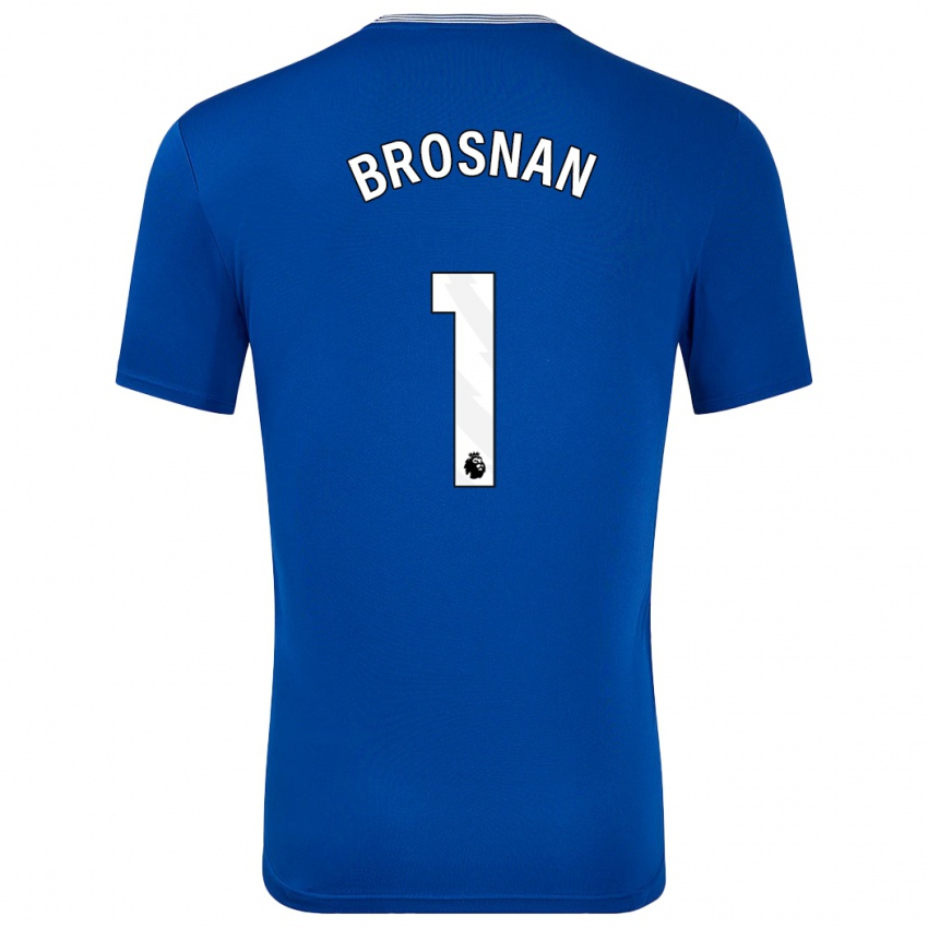 Homme Maillot Courtney Brosnan #1 Bleu Avec Tenues Domicile 2024/25 T-Shirt Suisse