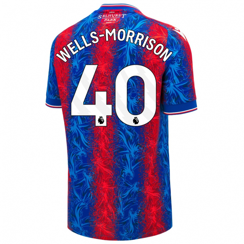 Herren Jack Wells-Morrison #40 Rot Blauen Streifen Heimtrikot Trikot 2024/25 T-Shirt Schweiz