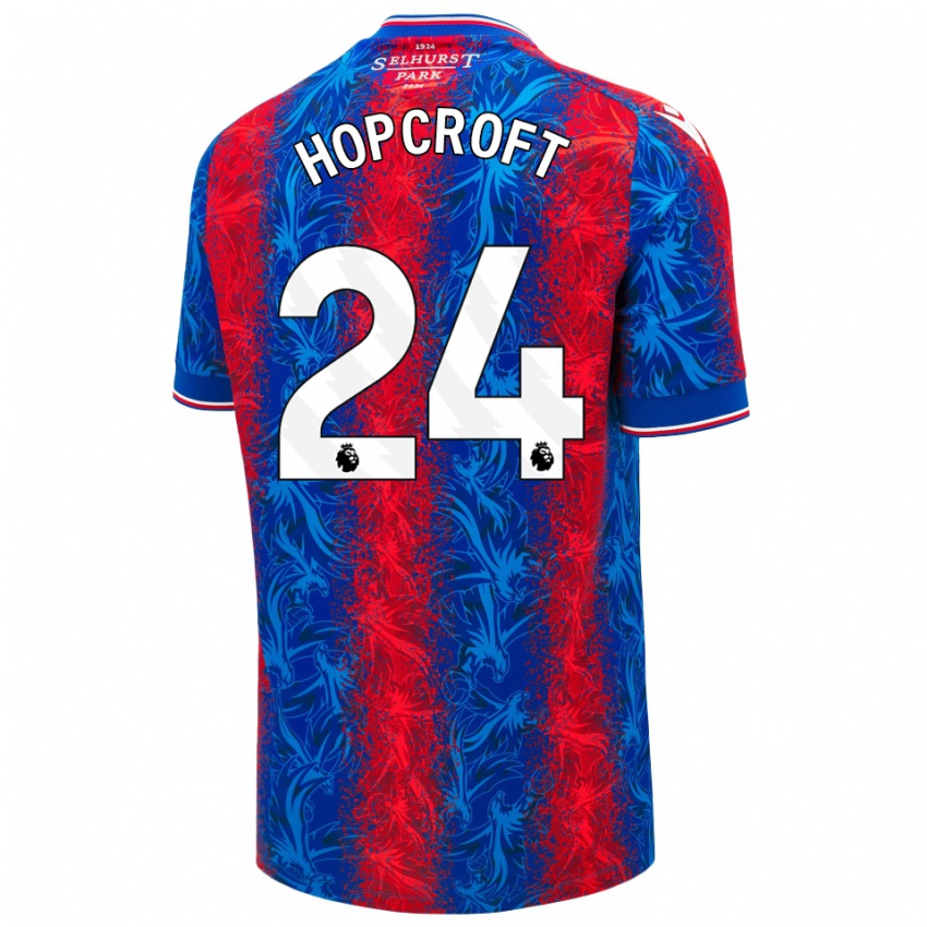 Herren Shanade Hopcroft #24 Rot Blauen Streifen Heimtrikot Trikot 2024/25 T-Shirt Schweiz