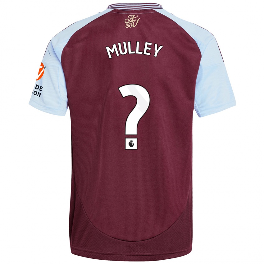 Homme Maillot Trai-Varn Mulley #0 Bordeaux Bleu Ciel Tenues Domicile 2024/25 T-Shirt Suisse