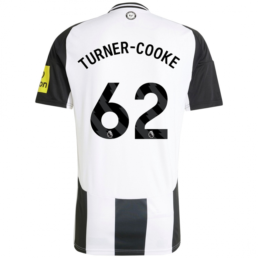 Homme Maillot Jay Turner-Cooke #62 Blanc Noir Tenues Domicile 2024/25 T-Shirt Suisse