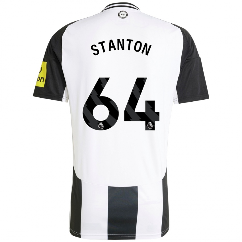 Homme Maillot Ellis Stanton #64 Blanc Noir Tenues Domicile 2024/25 T-Shirt Suisse