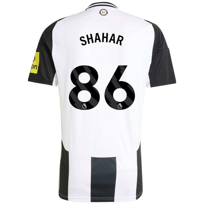 Homme Maillot Leo Shahar #86 Blanc Noir Tenues Domicile 2024/25 T-Shirt Suisse